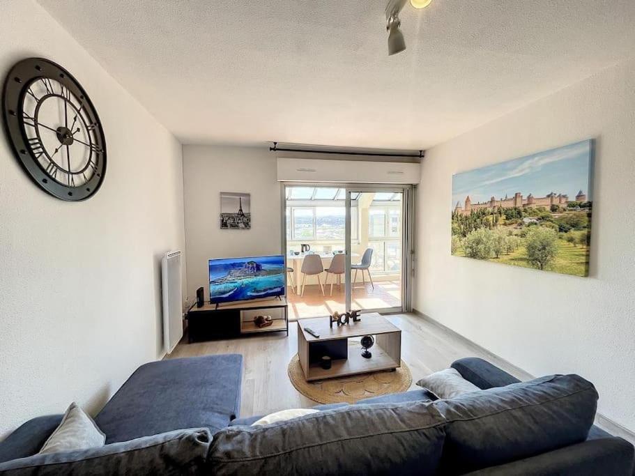 Apartmán Le Panoramique - Sublime Vue Sur La Cite Carcassonne Exteriér fotografie