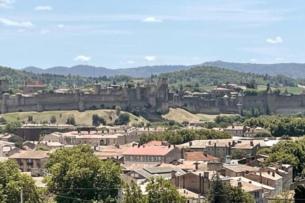 Apartmán Le Panoramique - Sublime Vue Sur La Cite Carcassonne Exteriér fotografie